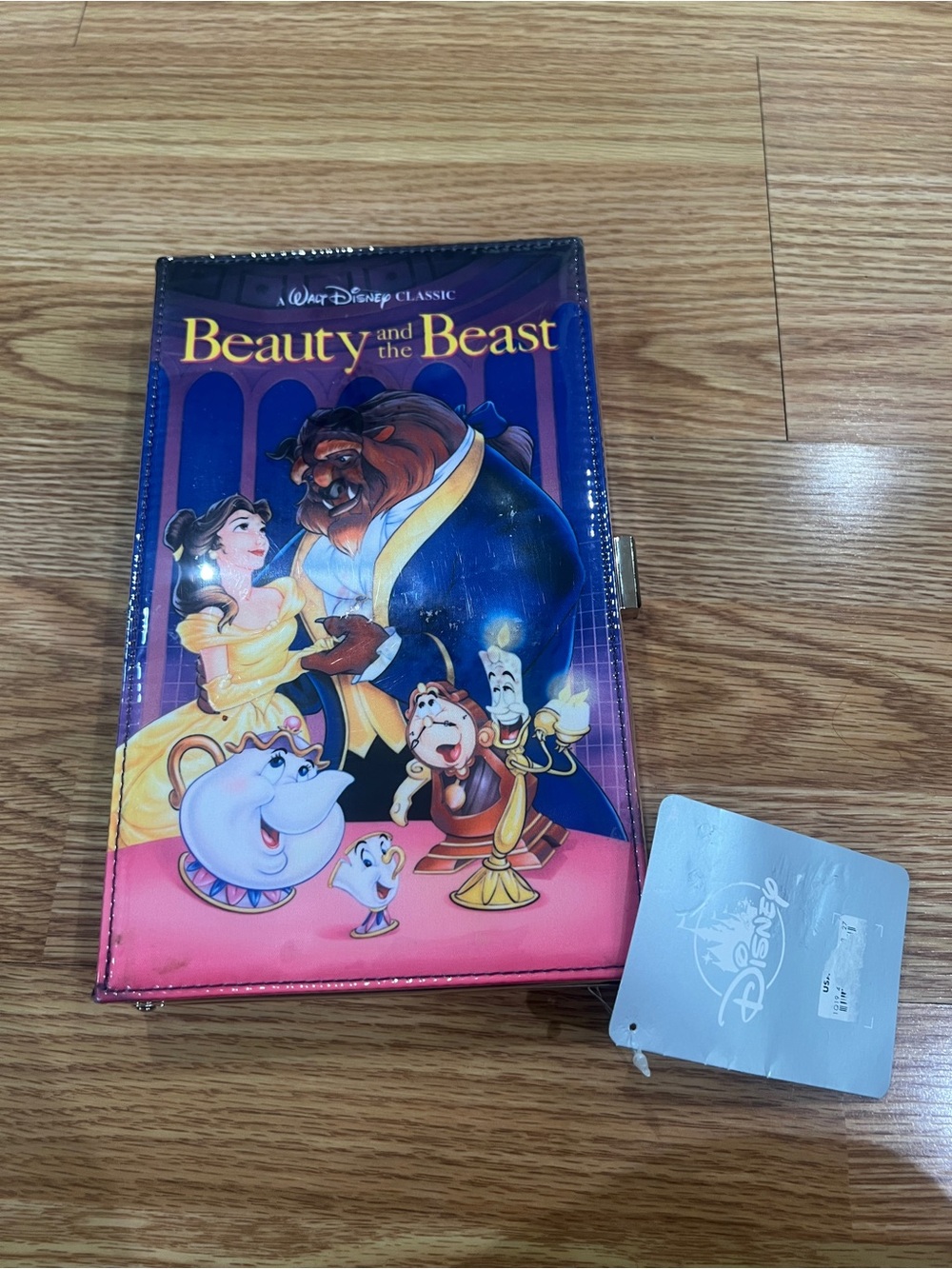 Disney Beauty and the Beast Wallet Clutch - Blue Yellow Purple